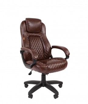 Кресло для руководителя  CHAIRMAN 432 (Экокожа коричневая) в Сысерти - sysert.ok-mebel.com | фото