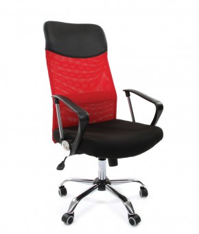 Кресло для руководителя CHAIRMAN 610 N (15-21 черный/сетка красный) в Сысерти - sysert.ok-mebel.com | фото