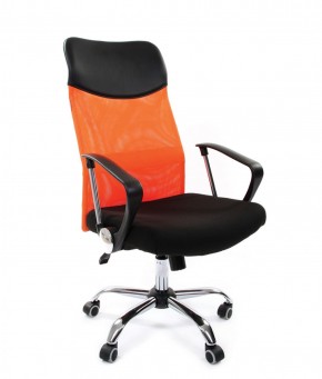 Кресло для руководителя CHAIRMAN 610 N (15-21 черный/сетка оранжевый) в Сысерти - sysert.ok-mebel.com | фото