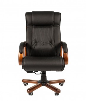 Кресло для руководителя CHAIRMAN  653 (Кожа) Черное в Сысерти - sysert.ok-mebel.com | фото 2