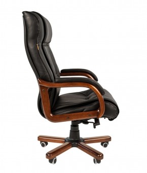 Кресло для руководителя CHAIRMAN  653 (Кожа) Черное в Сысерти - sysert.ok-mebel.com | фото 3