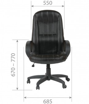 Кресло для руководителя  CHAIRMAN 685 (экокожа черный) в Сысерти - sysert.ok-mebel.com | фото 5