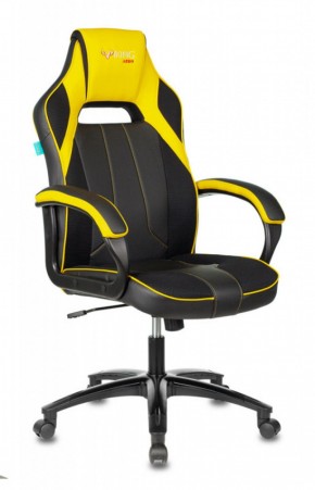 Кресло игровое Бюрократ VIKING 2 AERO YELLOW черный/желтый в Сысерти - sysert.ok-mebel.com | фото