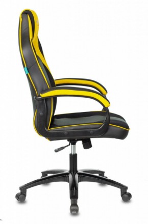 Кресло игровое Бюрократ VIKING 2 AERO YELLOW черный/желтый в Сысерти - sysert.ok-mebel.com | фото 3