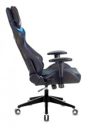 Кресло игровое Бюрократ VIKING 4 AERO BLUE черный/синий в Сысерти - sysert.ok-mebel.com | фото 2