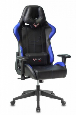 Кресло игровое Бюрократ VIKING 5 AERO BLUE черный/синий в Сысерти - sysert.ok-mebel.com | фото 1