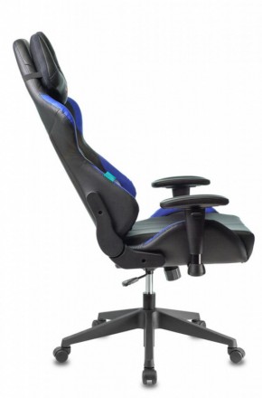 Кресло игровое Бюрократ VIKING 5 AERO BLUE черный/синий в Сысерти - sysert.ok-mebel.com | фото 2