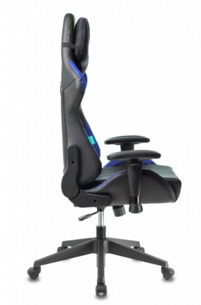 Кресло игровое Бюрократ VIKING 5 AERO BLUE черный/синий в Сысерти - sysert.ok-mebel.com | фото 5