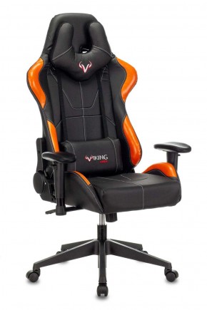 Кресло игровое Бюрократ VIKING 5 AERO ORANGE черный/оранжевый в Сысерти - sysert.ok-mebel.com | фото 1