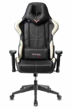 Кресло игровое Бюрократ VIKING 5 AERO WHITE черный/белый в Сысерти - sysert.ok-mebel.com | фото 3