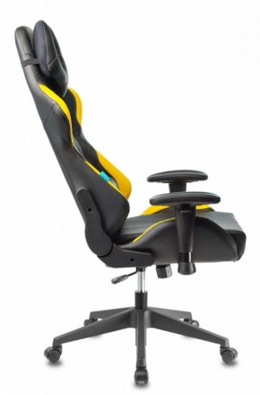 Кресло игровое Бюрократ VIKING 5 AERO YELLOW черный/желтый в Сысерти - sysert.ok-mebel.com | фото 2