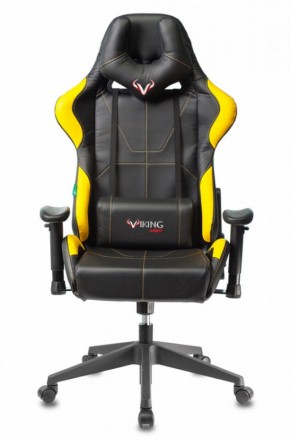 Кресло игровое Бюрократ VIKING 5 AERO YELLOW черный/желтый в Сысерти - sysert.ok-mebel.com | фото 3
