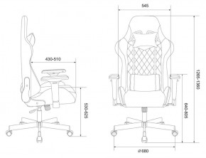 Кресло игровое Бюрократ VIKING 7 KNIGHT B FABRIC черный в Сысерти - sysert.ok-mebel.com | фото 4