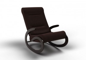Кресло-качалка Мальта 10-Т-Ш (ткань/венге) ШОКОЛАД в Сысерти - sysert.ok-mebel.com | фото