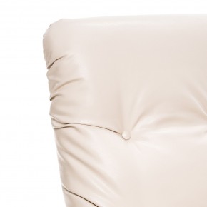 Кресло-качалка Модель 67 Венге текстура, к/з Varana cappuccino в Сысерти - sysert.ok-mebel.com | фото 5