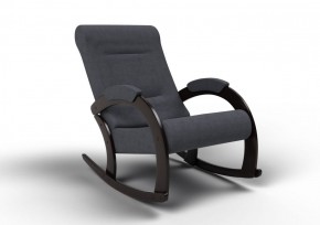 Кресло-качалка Венето 13-Т-ГР (ткань/венге) ГРАФИТ в Сысерти - sysert.ok-mebel.com | фото