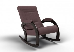 Кресло-качалка Венето 13-Т-КМ (ткань/венге) КОФЕ С МОЛОКОМ в Сысерти - sysert.ok-mebel.com | фото