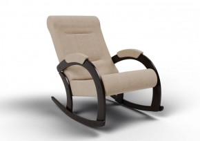 Кресло-качалка Венето 13-Т-П (ткань/венге) ПЕСОК в Сысерти - sysert.ok-mebel.com | фото 1