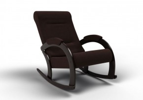 Кресло-качалка Венето 13-Т-Ш (ткань/венге) ШОКОЛАД в Сысерти - sysert.ok-mebel.com | фото