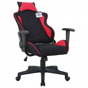 Кресло компьютерное BRABIX GT Racer GM-101 + подушка (ткань) черное/красное (531820) в Сысерти - sysert.ok-mebel.com | фото 4