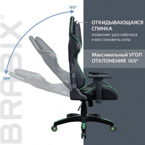 Кресло компьютерное BRABIX "GT Carbon GM-120" (черное/зеленое) 531929 в Сысерти - sysert.ok-mebel.com | фото 2