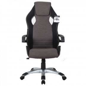 Кресло компьютерное BRABIX Techno GM-002 (ткань) черное/серое, вставки белые (531815) в Сысерти - sysert.ok-mebel.com | фото 3