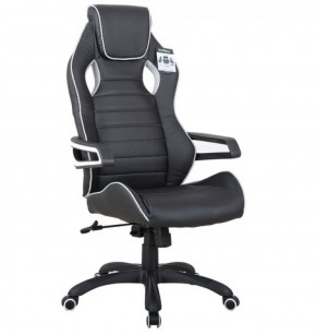 Кресло компьютерное BRABIX Techno Pro GM-003 (экокожа черное/серое, вставки серые) 531814 в Сысерти - sysert.ok-mebel.com | фото 1