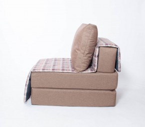 Кресло-кровать бескаркасное Харви (коричневый-квадро беж) в Сысерти - sysert.ok-mebel.com | фото 2
