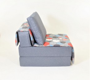 Кресло-кровать бескаркасное Харви (серый-геометрия слейт) в Сысерти - sysert.ok-mebel.com | фото 3