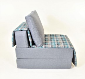 Кресло-кровать бескаркасное Харви (серый-квадро азур) в Сысерти - sysert.ok-mebel.com | фото 3