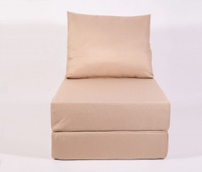 Кресло-кровать-пуф бескаркасное Прайм (Бежевый песочный) в Сысерти - sysert.ok-mebel.com | фото 2