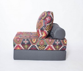 Кресло-кровать-пуф бескаркасное Прайм (мехико серый-графит) в Сысерти - sysert.ok-mebel.com | фото 1
