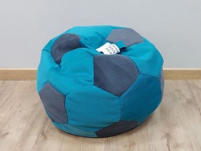 Кресло-мешок Мяч S (Shaggy Azure-Shaggy Grafit) в Сысерти - sysert.ok-mebel.com | фото 1