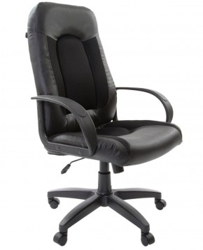 Кресло офисное BRABIX "Strike EX-525" (экокожа черная, ткань черная) 531381 в Сысерти - sysert.ok-mebel.com | фото