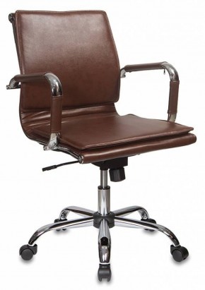 Кресло руководителя Бюрократ CH-993-LOW/BROWN коричневый в Сысерти - sysert.ok-mebel.com | фото 1