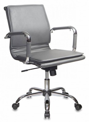 Кресло руководителя Бюрократ CH-993-LOW/GREY серый в Сысерти - sysert.ok-mebel.com | фото