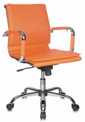 Кресло руководителя Бюрократ CH-993-LOW/ORANGE оранжевый в Сысерти - sysert.ok-mebel.com | фото 1