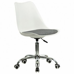 Кресло стул BRABIX "Eames MG-310 CH", хром, пластик белый, ткань серая, 532924 в Сысерти - sysert.ok-mebel.com | фото 2