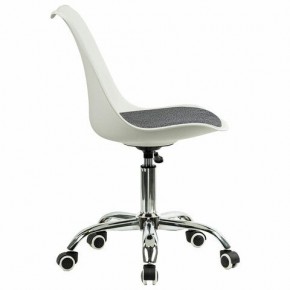 Кресло стул BRABIX "Eames MG-310 CH", хром, пластик белый, ткань серая, 532924 в Сысерти - sysert.ok-mebel.com | фото 3