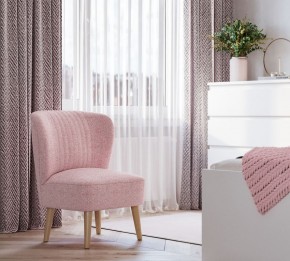 Кресло Унельма светло-розовый, ткань рогожка в Сысерти - sysert.ok-mebel.com | фото 3