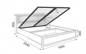Кровать 1.6 Беатрис М11 с мягкой спинкой и ПМ (Орех гепланкт) в Сысерти - sysert.ok-mebel.com | фото 2
