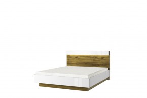 Кровать 160 с подъемником, TORINO, цвет белый/Дуб наварра в Сысерти - sysert.ok-mebel.com | фото
