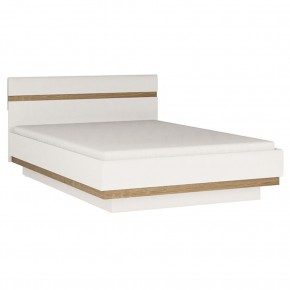 Кровать 160/TYP 92, LINATE ,цвет белый/сонома трюфель в Сысерти - sysert.ok-mebel.com | фото