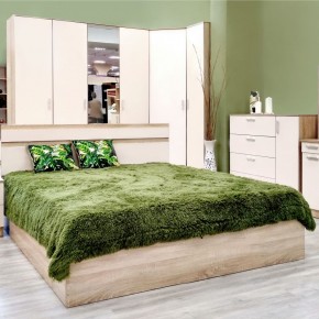 Кровать 1600 Салоу с настилом (Дуб сонома/перламутр) в Сысерти - sysert.ok-mebel.com | фото 5