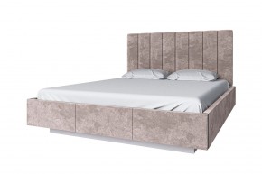 Кровать 160М с подъемником, OLIVIA,цвет вудлайн крем/дуб анкона в Сысерти - sysert.ok-mebel.com | фото