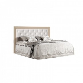 Кровать 2-х спальная (1,8 м) Амели штрих-лак с мягким изголовьем (АМКР180-2) в Сысерти - sysert.ok-mebel.com | фото