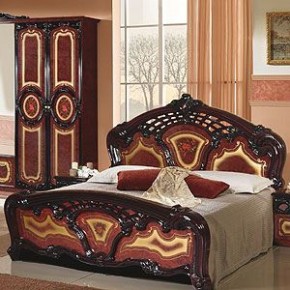 Кровать 2-х спальная 1800*2000 Роза, без основания (01.118) могано в Сысерти - sysert.ok-mebel.com | фото