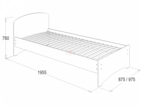 Кровать-2 одинарная (800*1900) в Сысерти - sysert.ok-mebel.com | фото 2