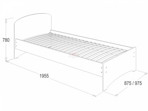 Кровать-2 одинарная (900*1900) в Сысерти - sysert.ok-mebel.com | фото 2