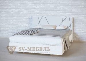 Кровать 1400 двойная №1 изголовье Абстракция в Сысерти - sysert.ok-mebel.com | фото 2